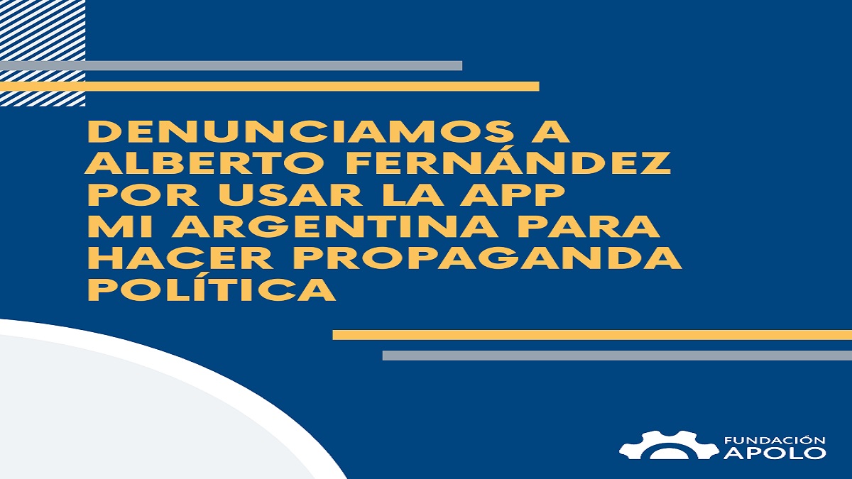 Fundación Apolo denunció propaganda política