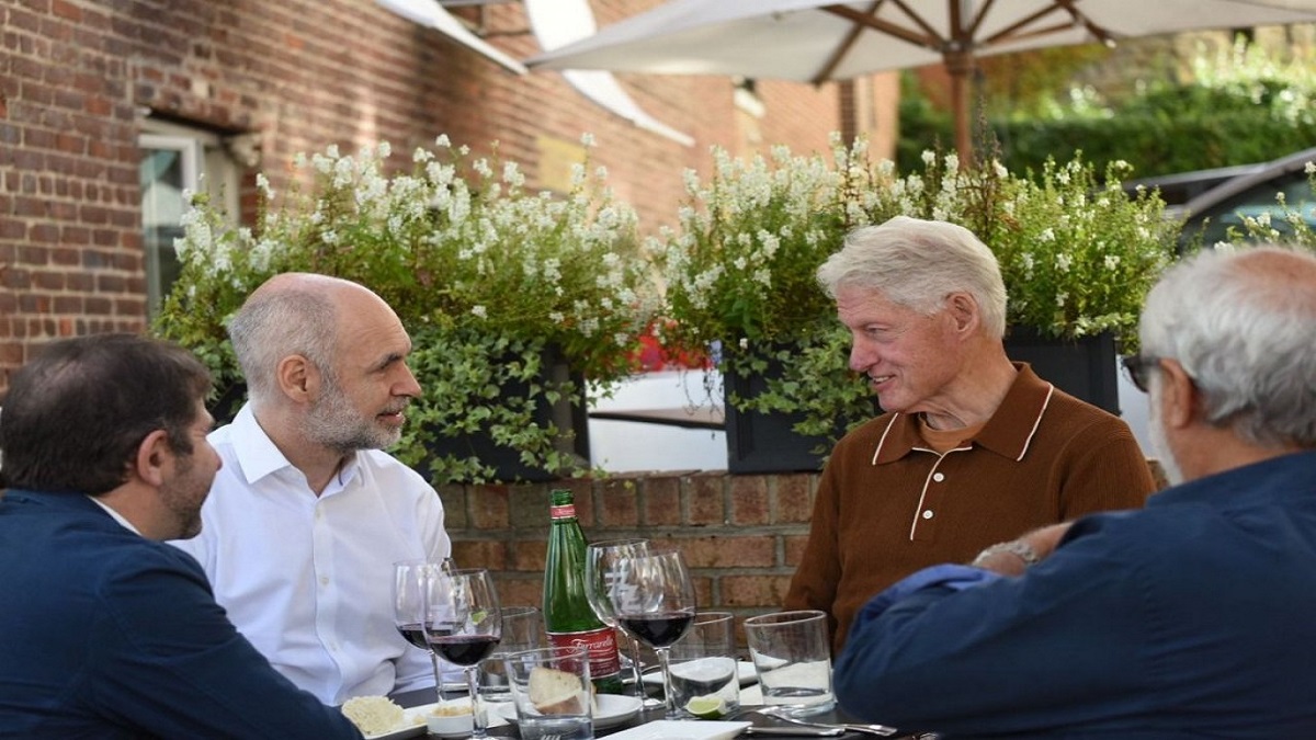 Horacio Rodríguez Larreta y Bill Clinton