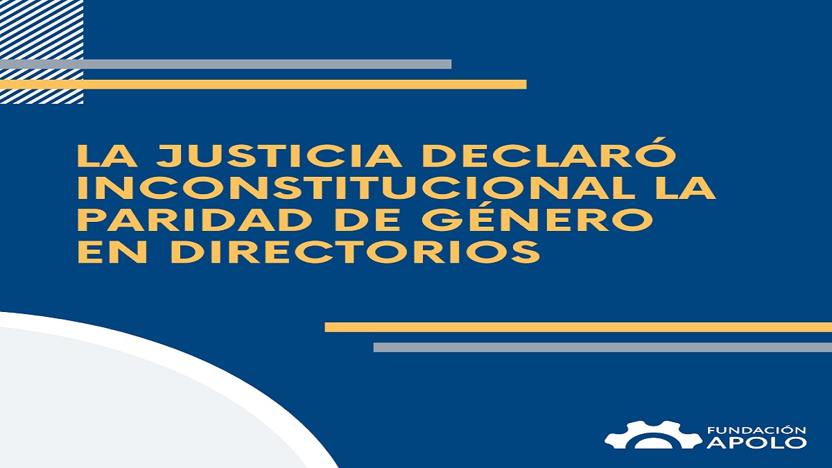 Rechazaron la paridad de género en directorios