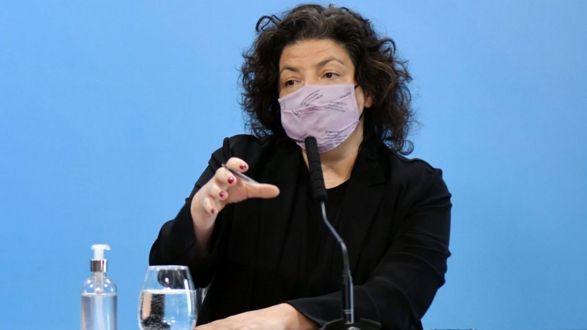 Carla Vizzotti hizo anuncios