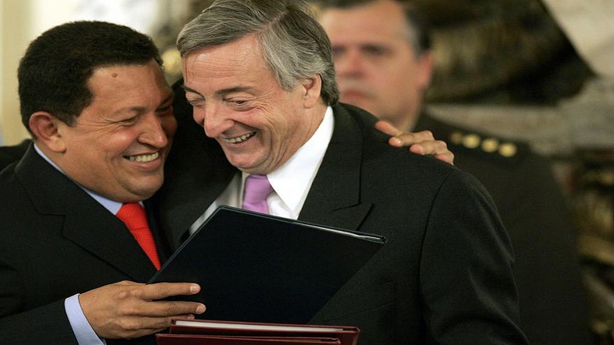 Hugo Chávez y Néstor Kirchner, complicados