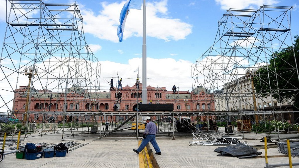 Caos en Plaza de Mayo