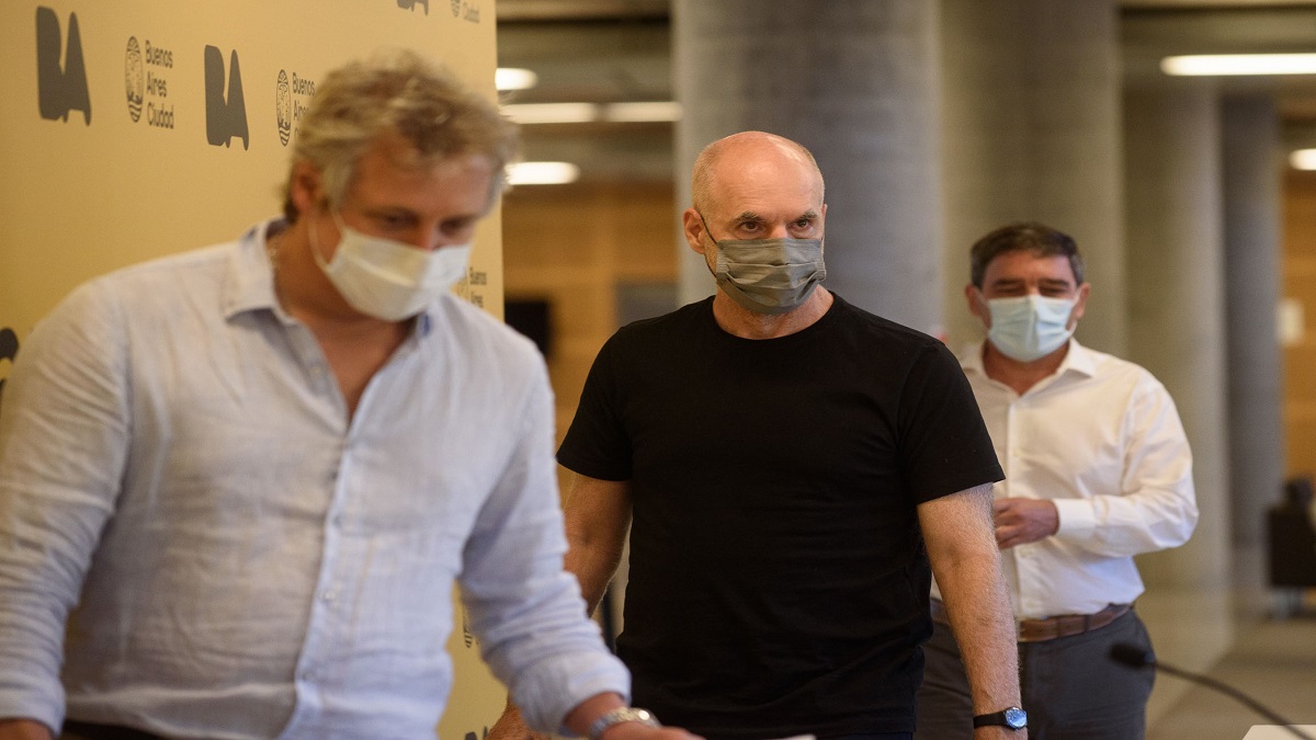 Horacio Rodríguez Larreta, Fernán Quirós y Felipe Miguel abrieron un centro de testeo